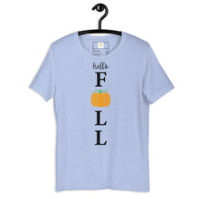 Load image into Gallery viewer, hello fall - porch sign Unisex t-shirt