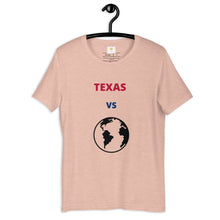 Load image into Gallery viewer, TEXAS Versus the Globe Unisex t-shirt