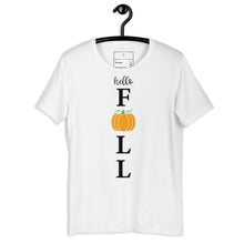 Load image into Gallery viewer, hello fall - porch sign Unisex t-shirt