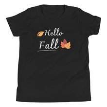 Load image into Gallery viewer, Hello Fall Youth Short Sleeve T-Shirt - fallstores