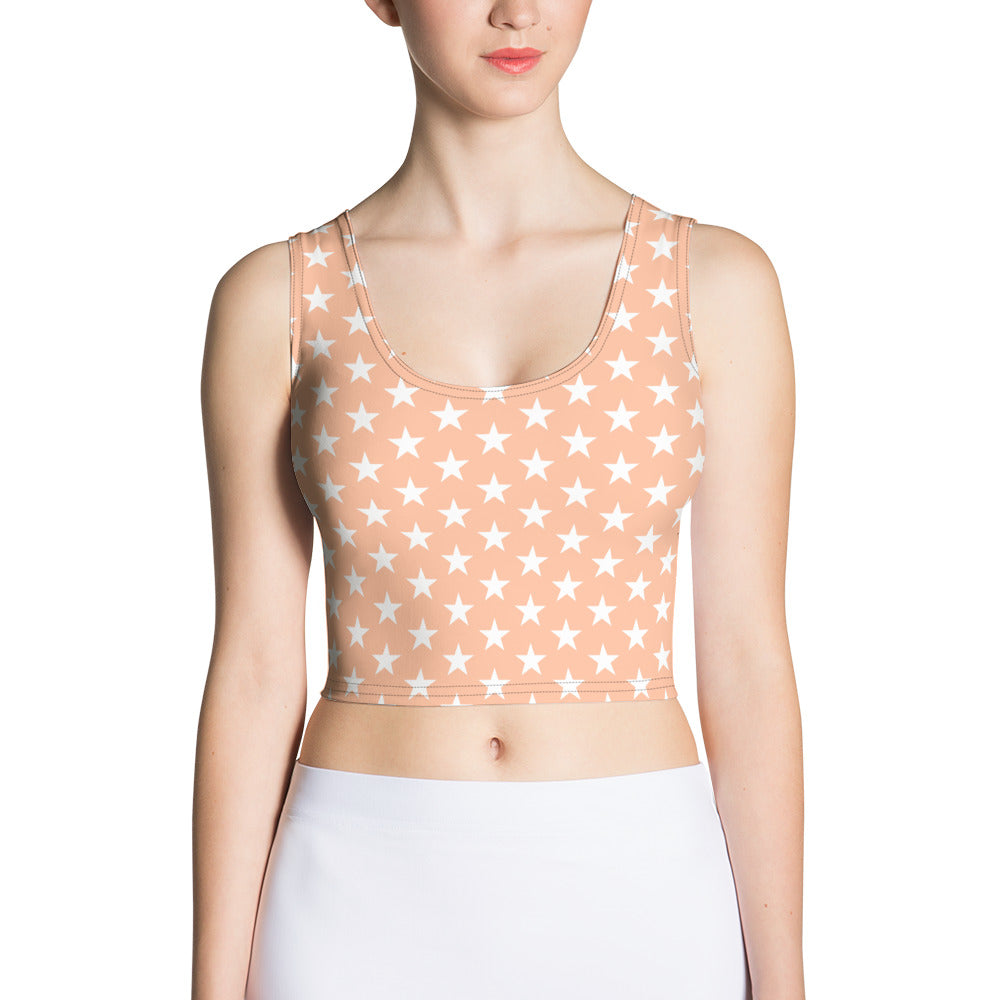Peach Stars Crop Top
