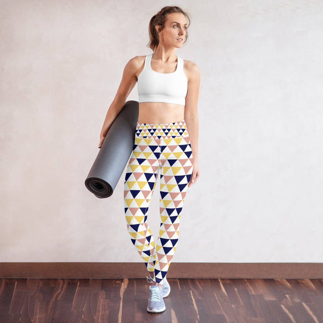 Traingles soft stretchy Yoga Leggings - fallstores