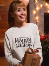 Load image into Gallery viewer, Happy holidays Unisex Premium Sweatshirt
