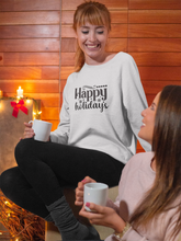 Load image into Gallery viewer, Happy holidays Unisex Premium Sweatshirt
