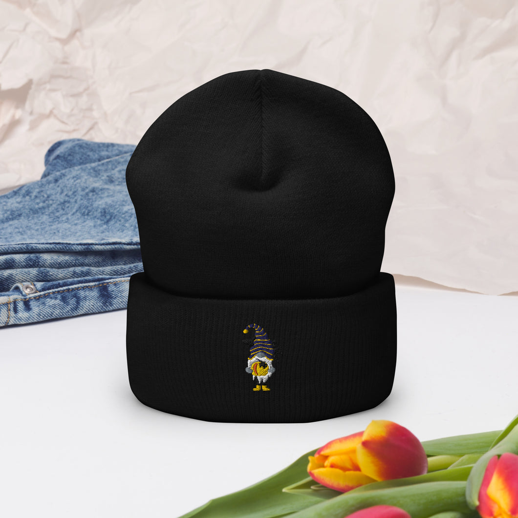 Scary gnome Cuffed Beanie