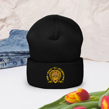 Load image into Gallery viewer, Bee kind to everyone yellow Cuffed Beanie
