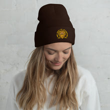 Load image into Gallery viewer, Bee kind to everyone yellow Cuffed Beanie

