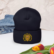 Load image into Gallery viewer, Bee kind to everyone yellow Cuffed Beanie
