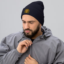 Load image into Gallery viewer, Bee kind to everyone yellow Cuffed Beanie
