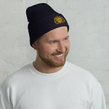 Load image into Gallery viewer, Bee kind to everyone yellow Cuffed Beanie
