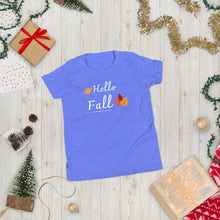 Load image into Gallery viewer, Hello Fall Youth Short Sleeve T-Shirt
