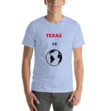 Load image into Gallery viewer, TEXAS Versus the Globe Unisex t-shirt
