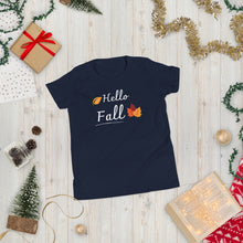 Load image into Gallery viewer, Hello Fall Youth Short Sleeve T-Shirt
