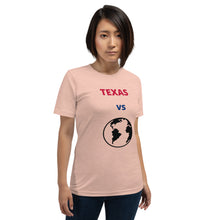 Load image into Gallery viewer, TEXAS Versus the Globe Unisex t-shirt
