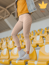 Load image into Gallery viewer, Peach Stars Leggings
