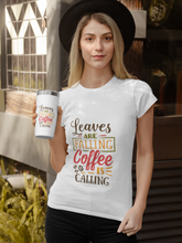 Load image into Gallery viewer, Leaves are falling Coffee is calling Short-Sleeve Unisex T-Shirt
