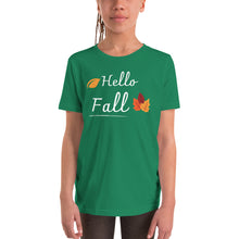 Load image into Gallery viewer, Hello Fall Youth Short Sleeve T-Shirt
