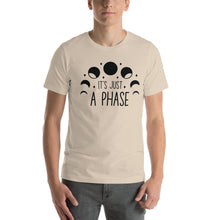 Load image into Gallery viewer, Its just a phase B&amp;W Unisex t-shirt
