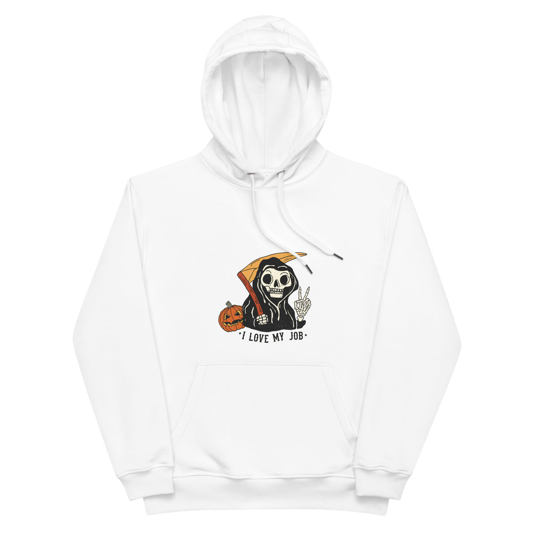I love my job Halloween Premium eco hoodie