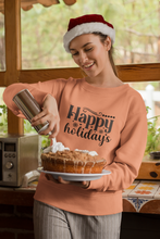 Load image into Gallery viewer, Happy holidays Unisex Premium Sweatshirt
