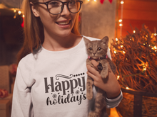 Load image into Gallery viewer, Happy holidays Unisex Premium Sweatshirt
