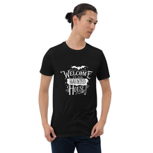 Load image into Gallery viewer, Welcome to our haunted house Short-Sleeve Unisex T-Shirt
