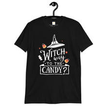 Load image into Gallery viewer, Witch way to the candy Short-Sleeve Unisex T-Shirt

