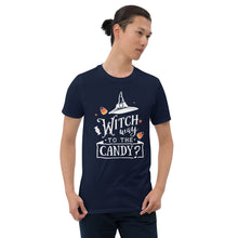 Load image into Gallery viewer, Witch way to the candy Short-Sleeve Unisex T-Shirt
