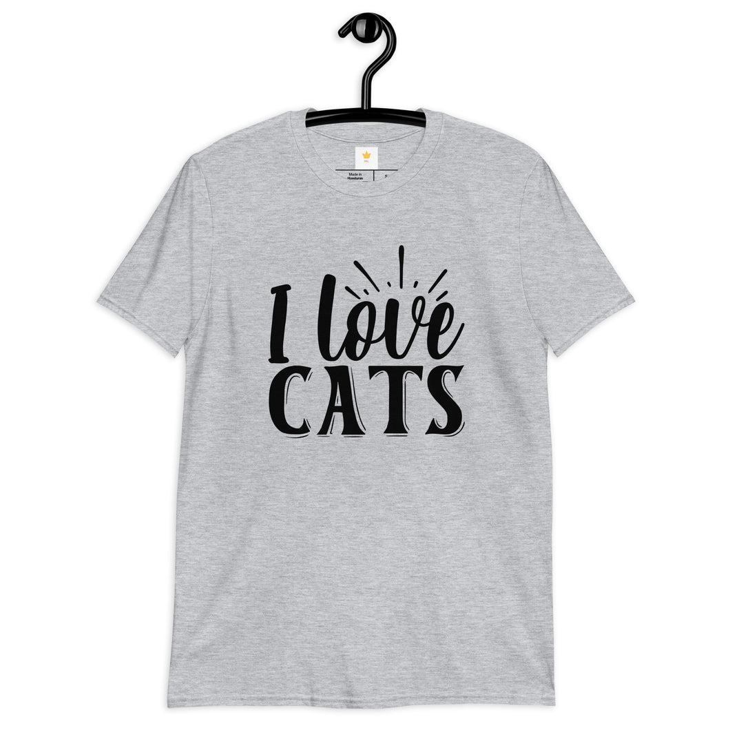 I love cats Short-Sleeve Unisex T-Shirt