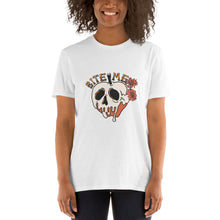 Load image into Gallery viewer, Bite Me Skeleton Short-Sleeve Unisex T-Shirt
