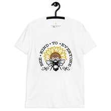 Load image into Gallery viewer, Bee kind to everyone black and yellow Short-Sleeve Unisex T-Shirt
