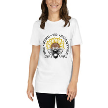 Load image into Gallery viewer, Bee kind to everyone black and yellow Short-Sleeve Unisex T-Shirt
