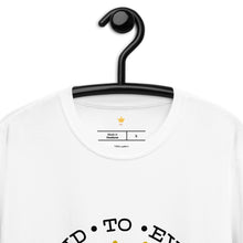 Load image into Gallery viewer, Bee kind to everyone black and yellow Short-Sleeve Unisex T-Shirt
