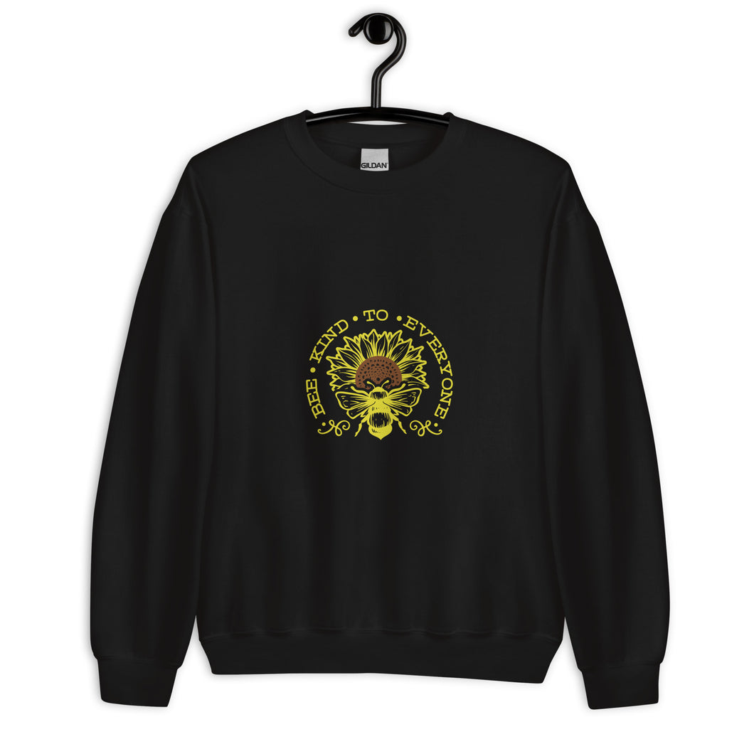 Bee kind to everyone yellow Unisex Sweatshirt