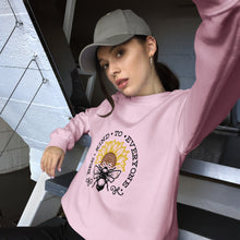 Load image into Gallery viewer, Bee kind to everyone black and yellow Unisex Sweatshirt
