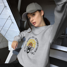 Load image into Gallery viewer, Bee kind to everyone black and yellow Unisex Sweatshirt
