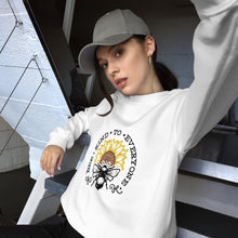 Load image into Gallery viewer, Bee kind to everyone black and yellow Unisex Sweatshirt
