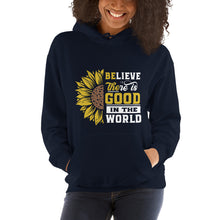 Load image into Gallery viewer, BElieve THEre IS GOOD in the world - white and color Unisex Hoodie

