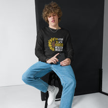 Load image into Gallery viewer, BElieve THEre IS GOOD in the world - white and color Unisex Long Sleeve Tee
