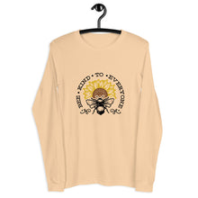 Load image into Gallery viewer, Bee kind to everyone black and yellow Unisex Long Sleeve Tee
