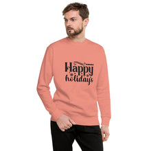 Load image into Gallery viewer, Happy holidays Unisex Premium Sweatshirt
