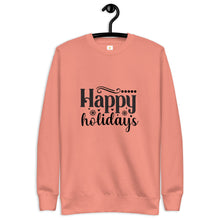 Load image into Gallery viewer, Happy holidays Unisex Premium Sweatshirt
